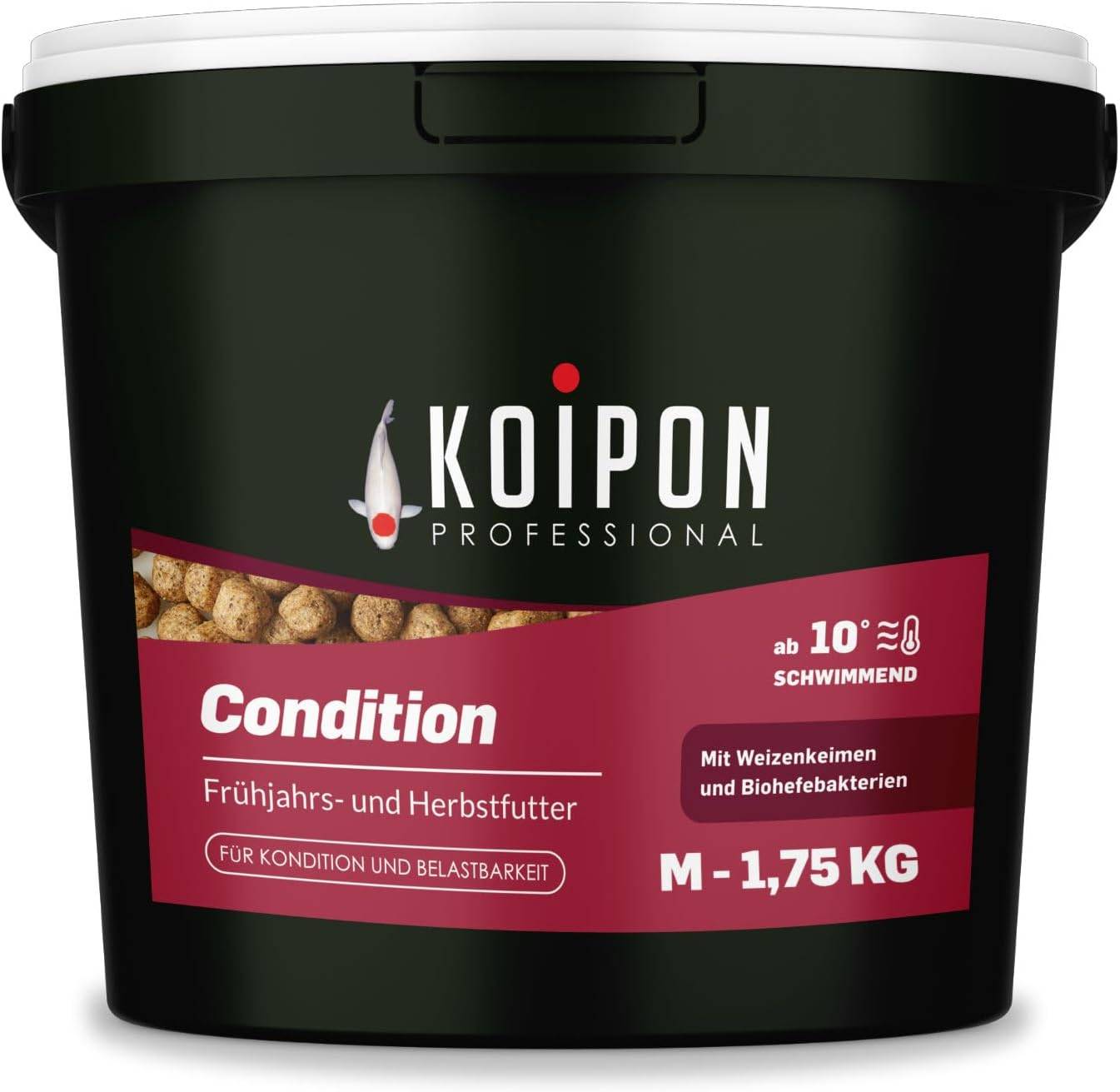 KOIPON Condition 1,75kg 6mm Koi- & Goldfischfutter Frühjahr/Herbst