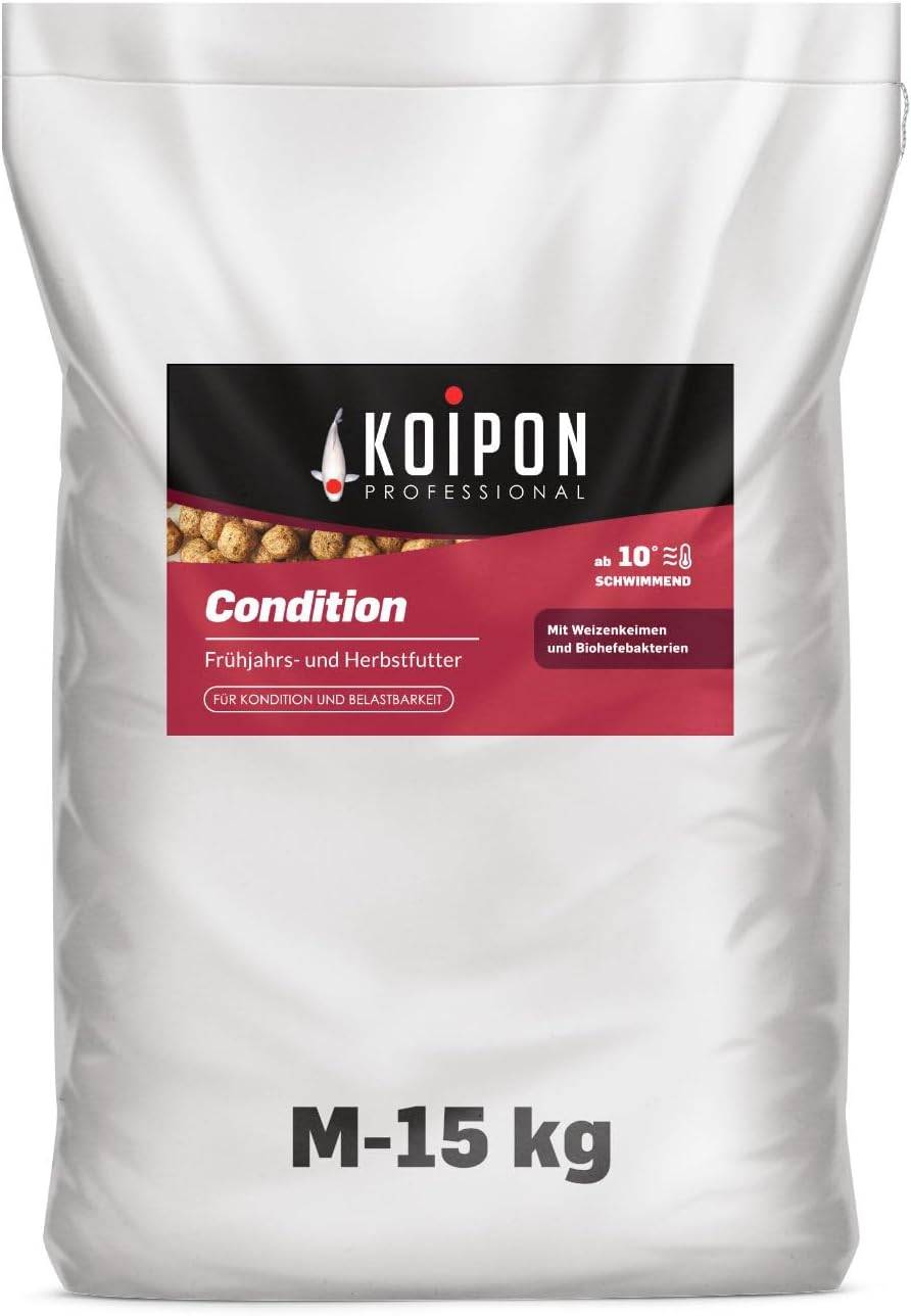 KOIPON Condition 15kg 6mm Koi- & Goldfischfutter Frühjahr/Herbst