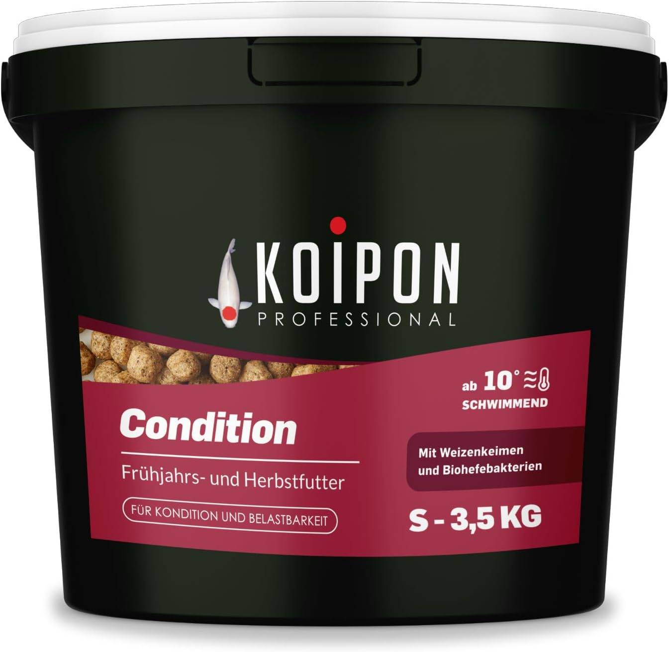 KOIPON Condition 3,5kg 3mm Koi- & Goldfischfutter Frühjahr/Herbst