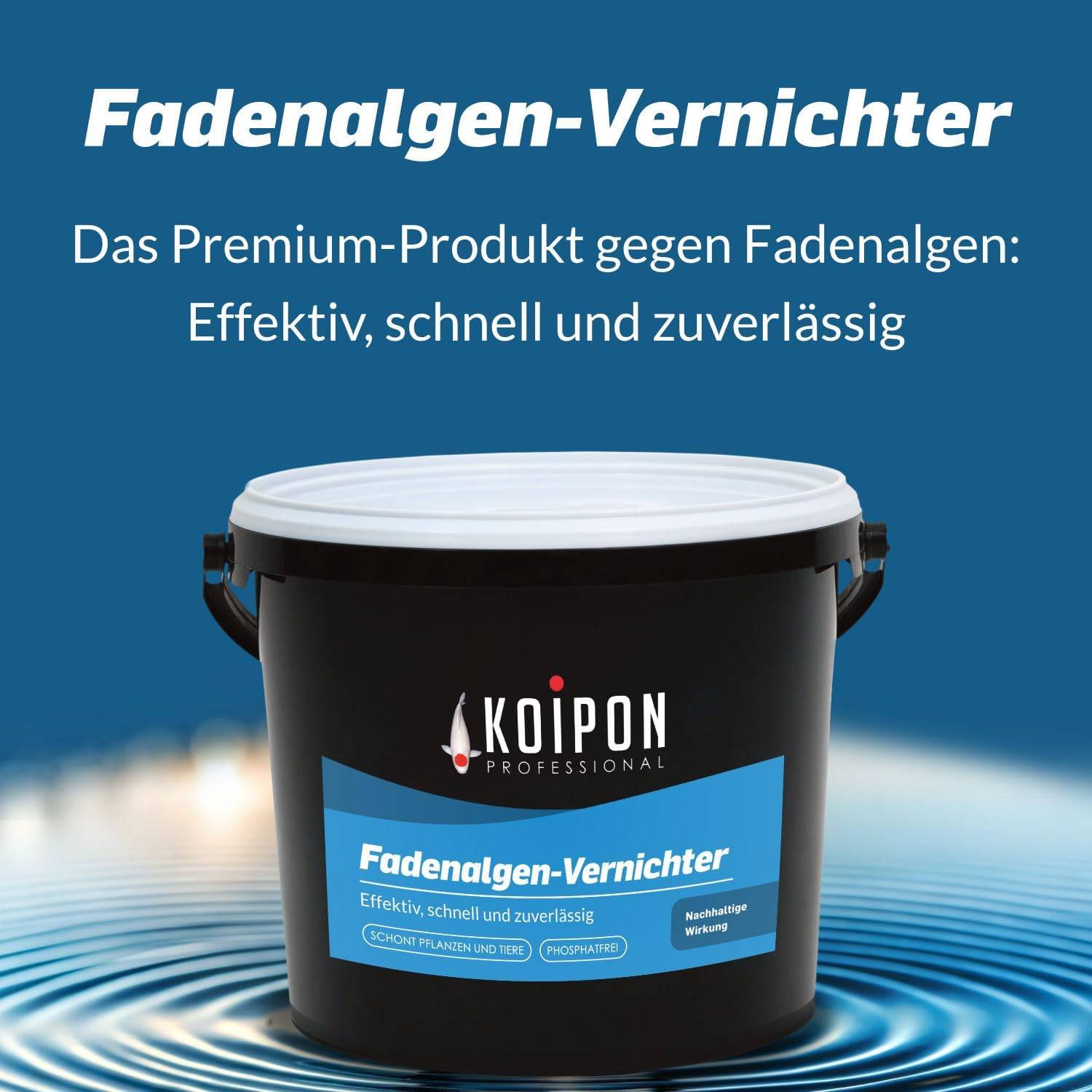 KOIPON Fadenalgen-Vernichter 1kg phosphatfrei gegen Fadenalgen im Teich