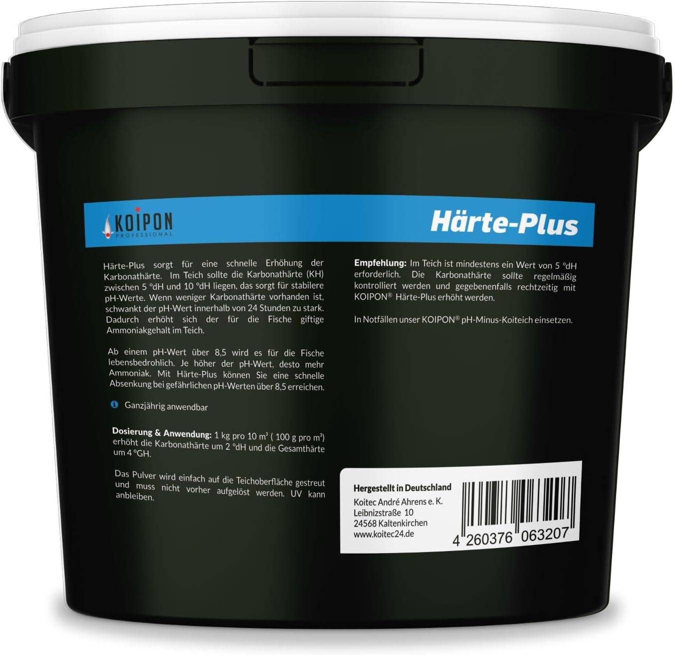 KOIPON Härte-Plus 1kg Teichpflege zur Stabilisierung von KH- & pH-Wert