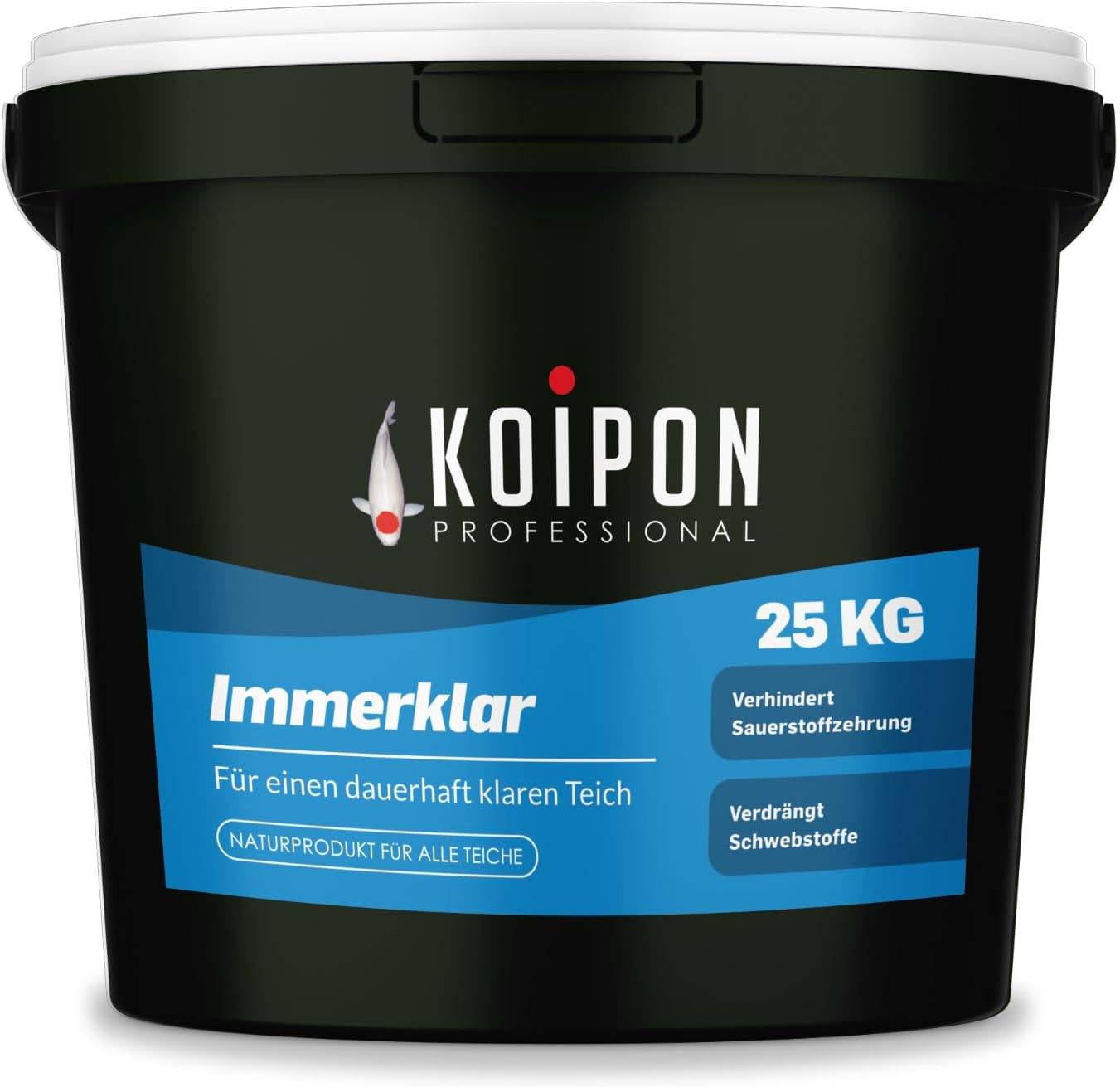 KOIPON Immerklar 25kg Natürlicher Wasseraufbereiter gegen Schwebealgen & Trübung