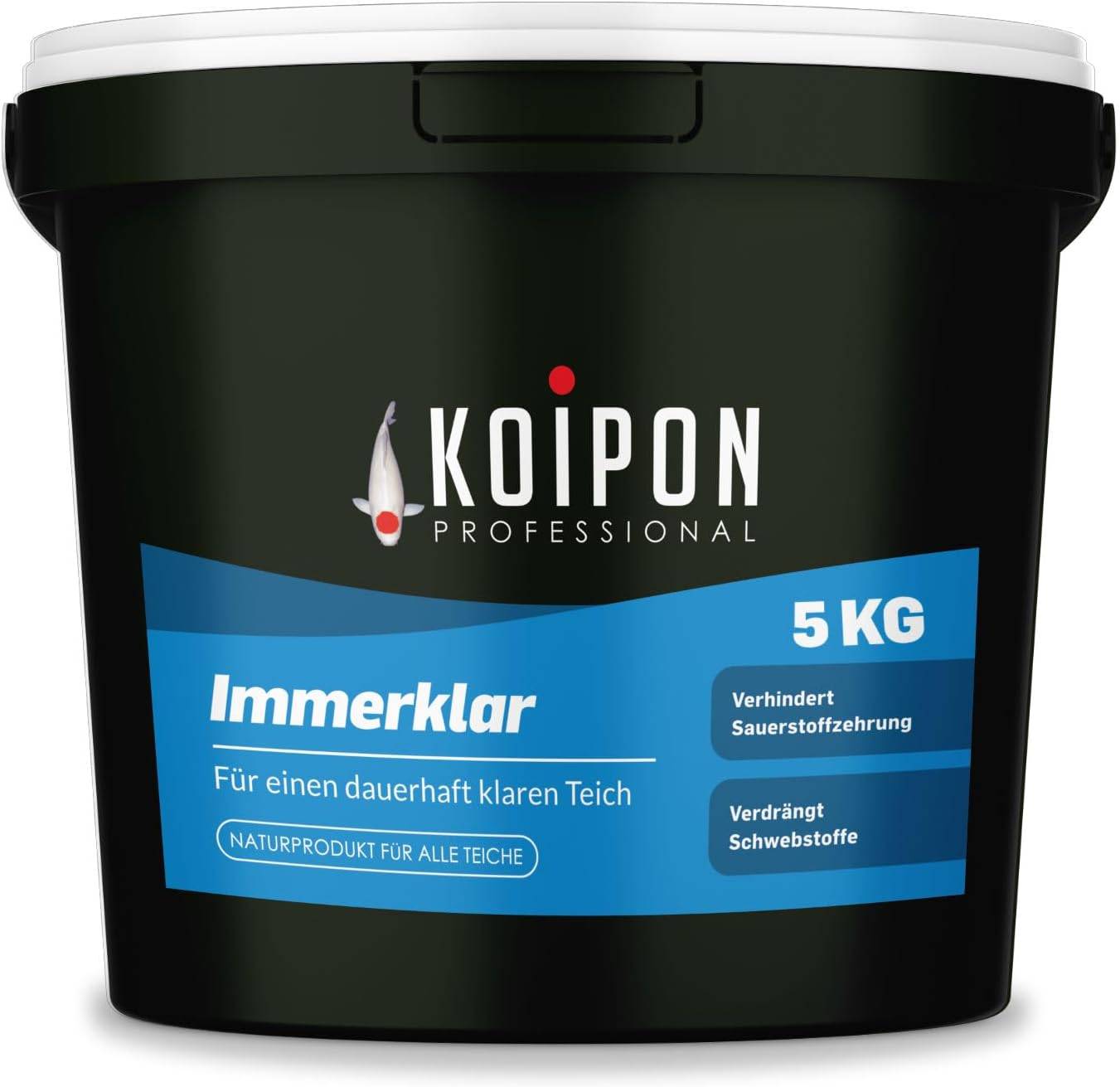 KOIPON Immerklar 5kg Natürlicher Wasseraufbereiter gegen Schwebealgen & Trübung