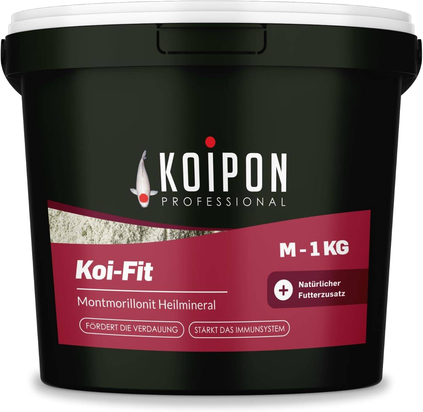 KOIPON Koi-Fit 1kg Futteraufwertung Montmorillonit für Farbe & Gesundheit