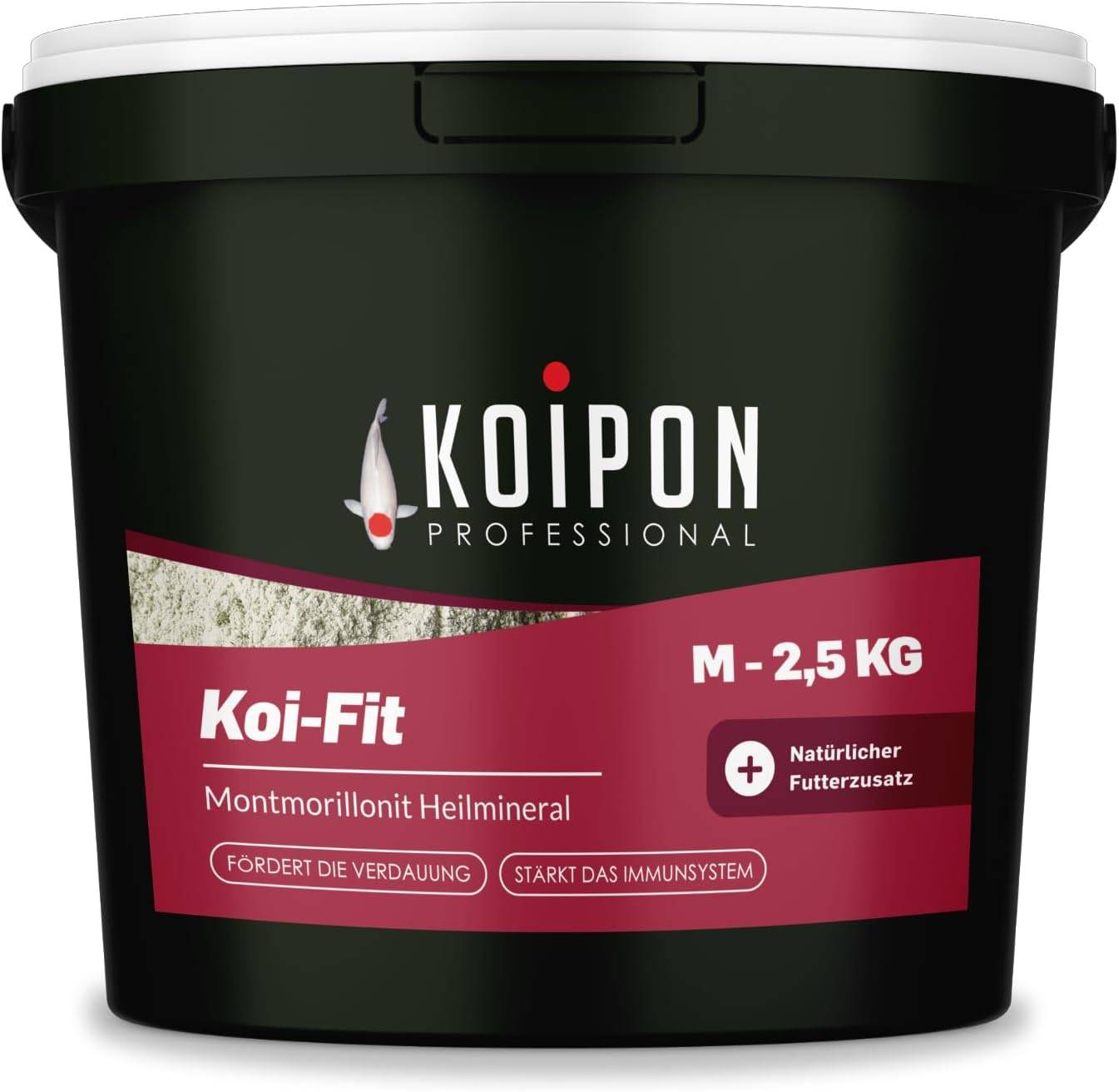KOIPON Koi-Fit 2,5kg Futteraufwertung Montmorillonit für Farbe & Gesundheit
