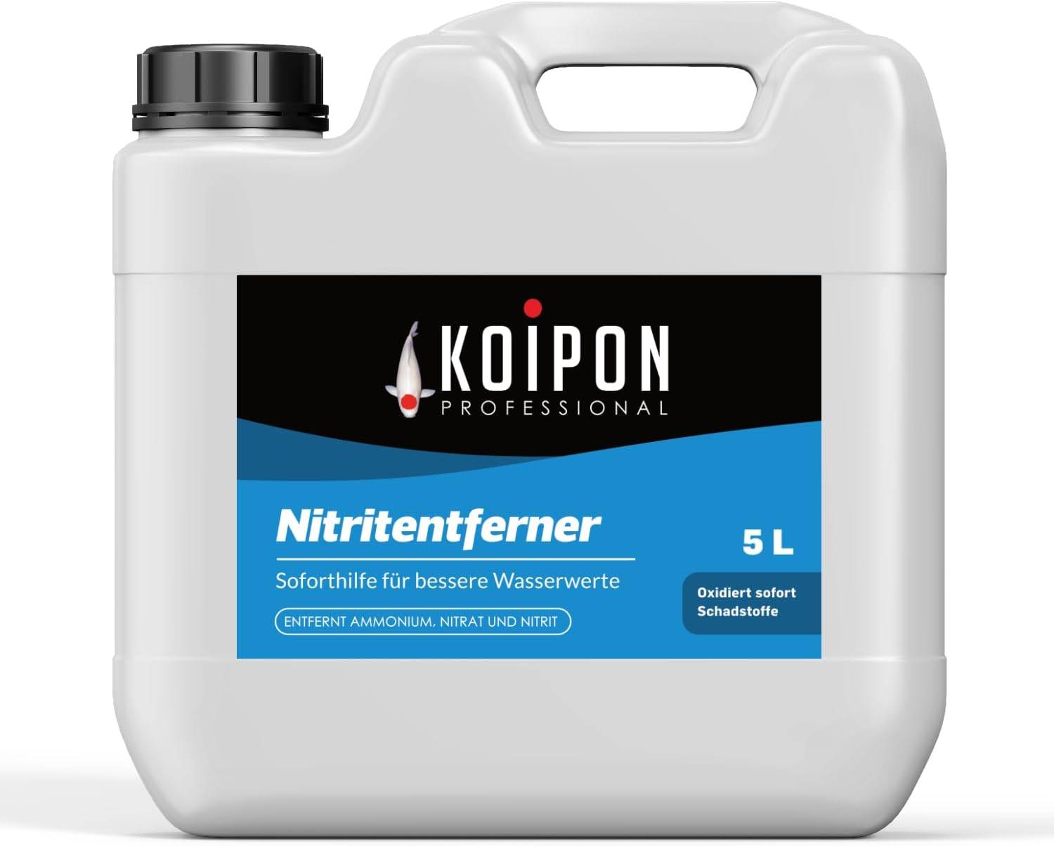 KOIPON Nitritentferner 5L Soforthilfe gegen Ammonium, Nitrit & Nitrat