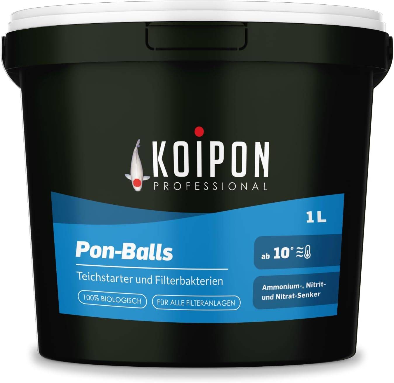 KOIPON Pon-Balls 1L Filterstarter Bakterien-Gelkugeln für den Teich