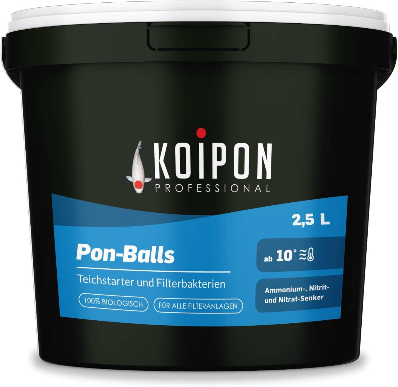 KOIPON Pon-Balls 2,5L Filterstarter Bakterien-Gelkugeln für den Teich