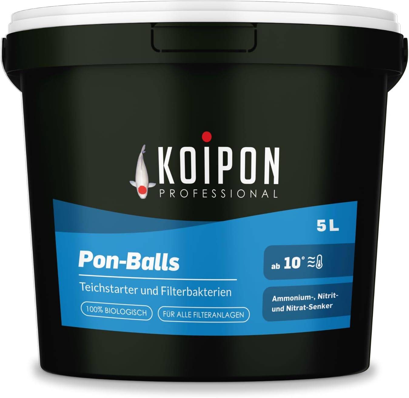 KOIPON Pon-Balls 5L Filterstarter Bakterien-Gelkugeln für den Teich