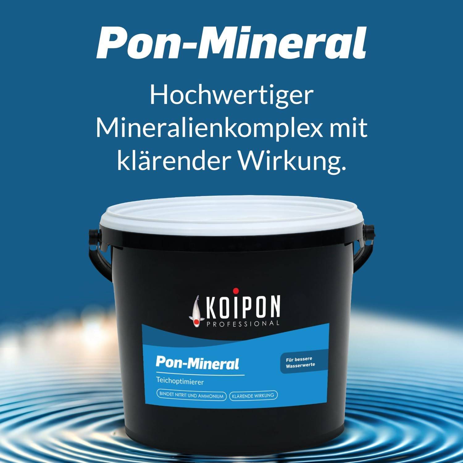 KOIPON Pon-Mineral 3kg Teichpflege mit Mineralien & Nitritsenker