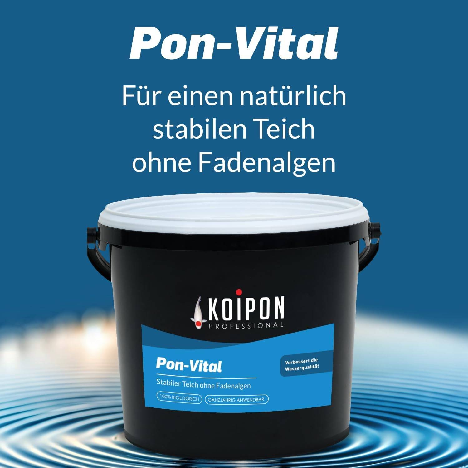 KOIPON Pon-Vital 25kg Biologische Alternative zum Fadenalgenvernichter