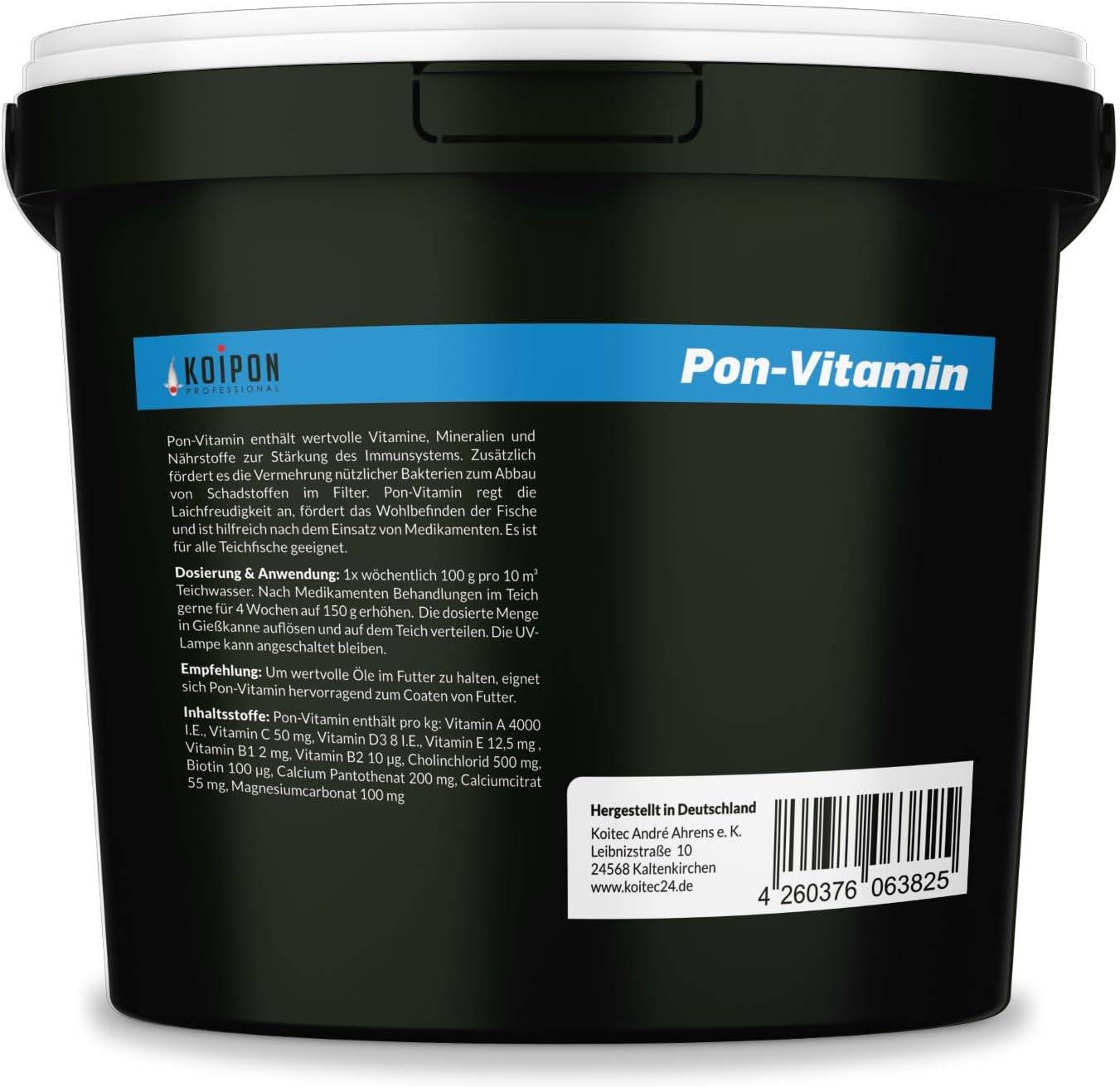 KOIPON Pon-Vitamin 2,5kg Vitaminkur & Mineralien für gesunde Koi