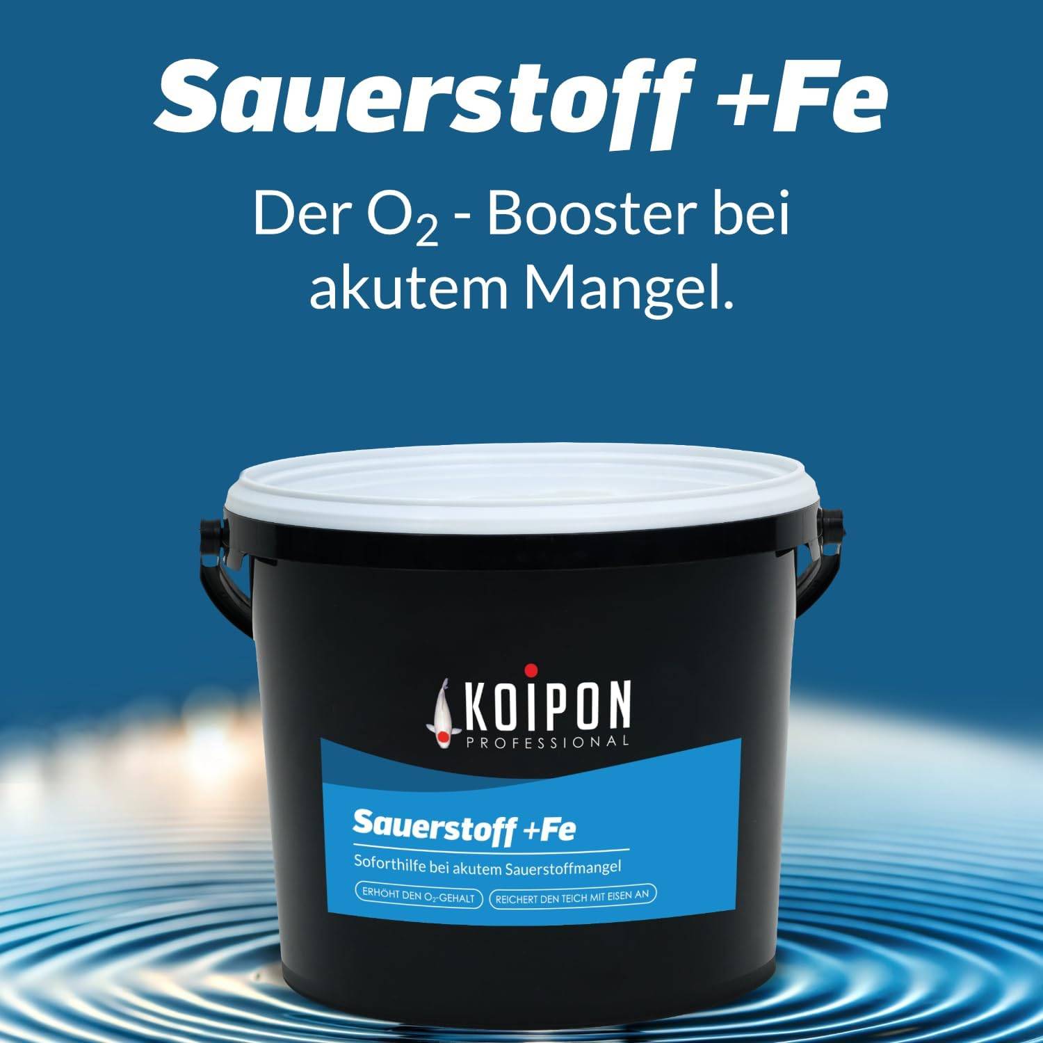 KOIPON Sauerstoff +FE 1kg Aktivsauerstoff Soforthilfe bei Sauerstoffmangel