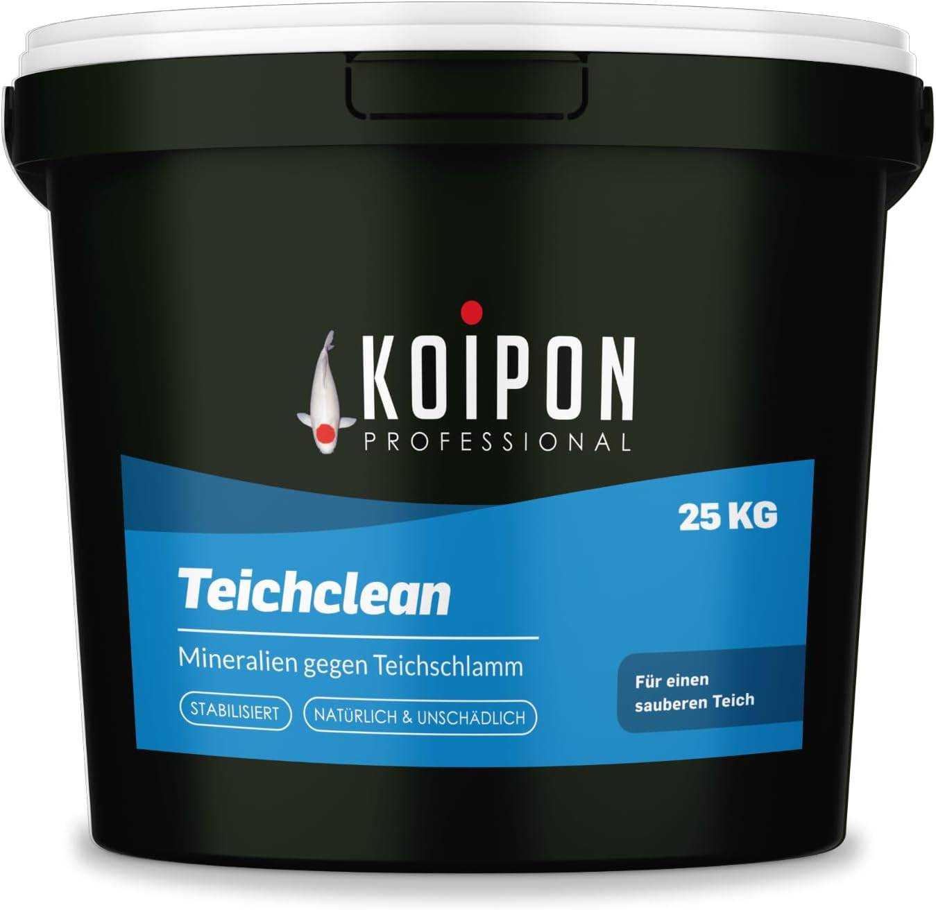 KOIPON Teichclean 25kg Biologischer Teichschlammentferner gegen Laub & Schlamm