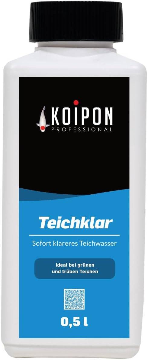KOIPON Teichklar 0,5L Wasseraufbereiter gegen Phosphat & trübes Wasser