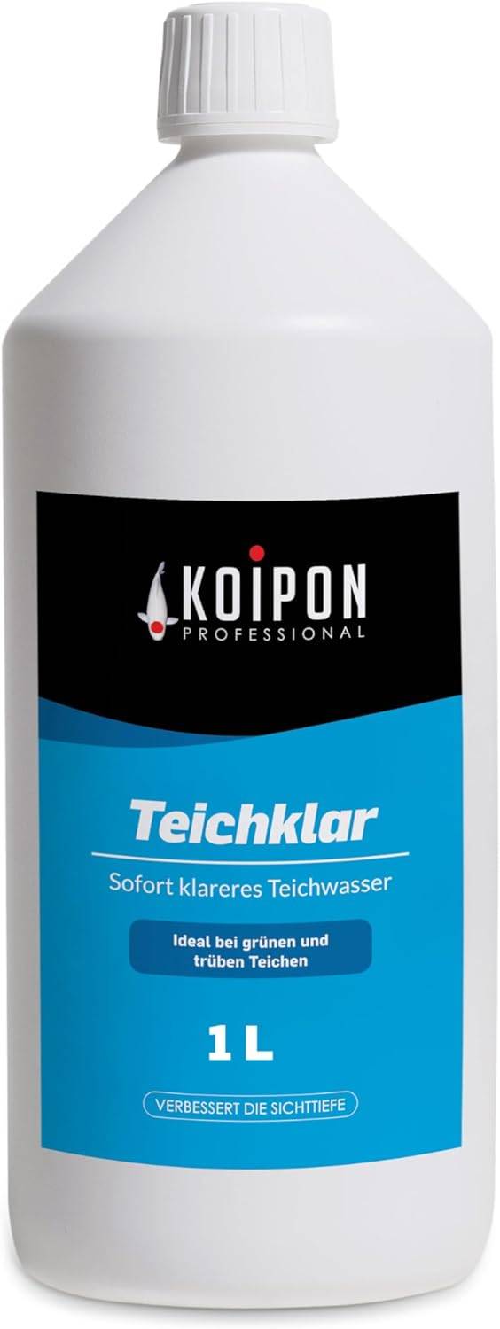 KOIPON Teichklar 1L Teichklärer gegen Schwebealgen & trübes Wasser