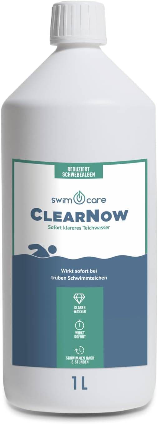 swimcare ClearNow 1L Sofort-Teichklärer gegen Schwebealgen & Trübung