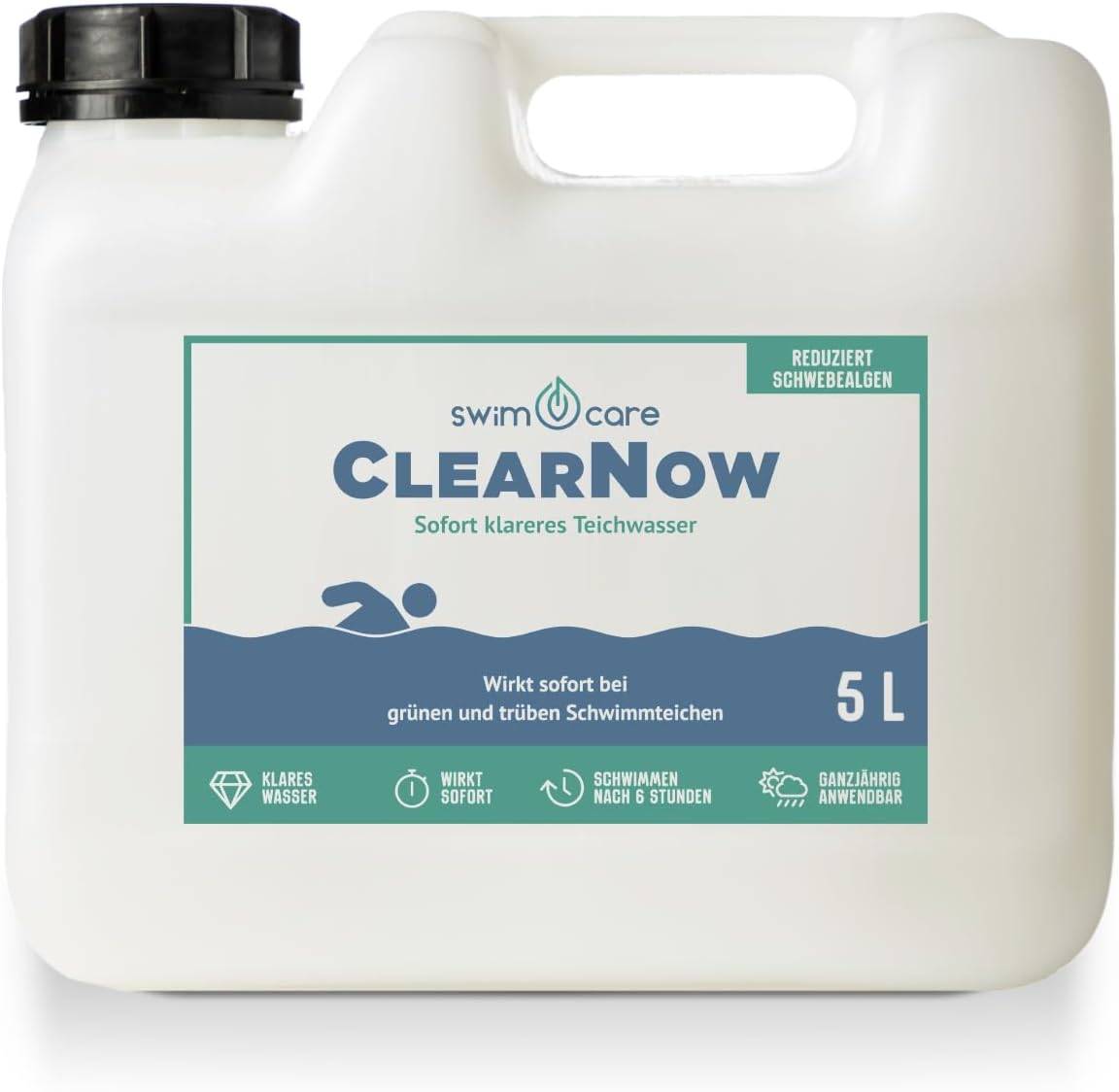 swimcare ClearNow 5L Sofort-Teichklärer gegen Schwebealgen & Trübung