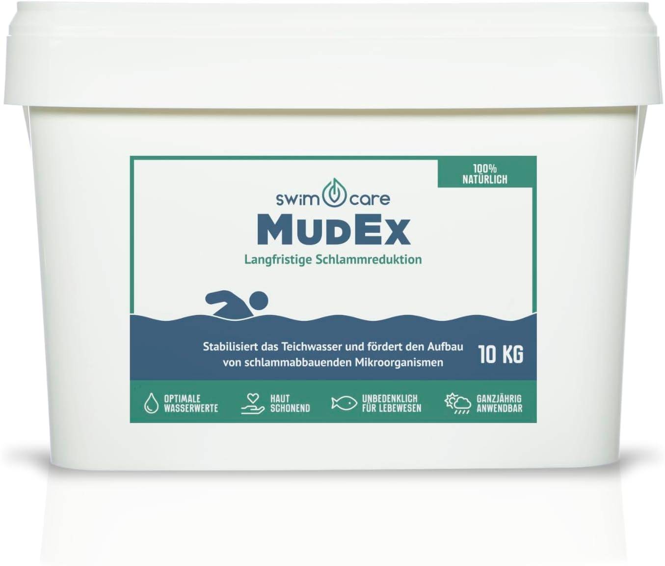 swimcare MudEx 10kg Natürliche Schlammreduktion & Algenstopp für Schwimmteiche