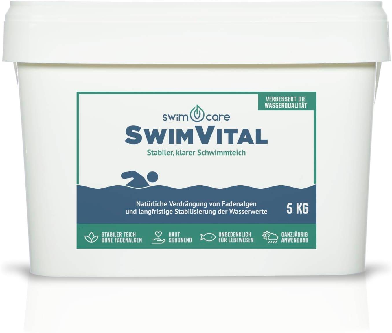 swimcare SwimVital 5kg 100% Biologische Fadenalgen-Verdrängung & Wasserqualität