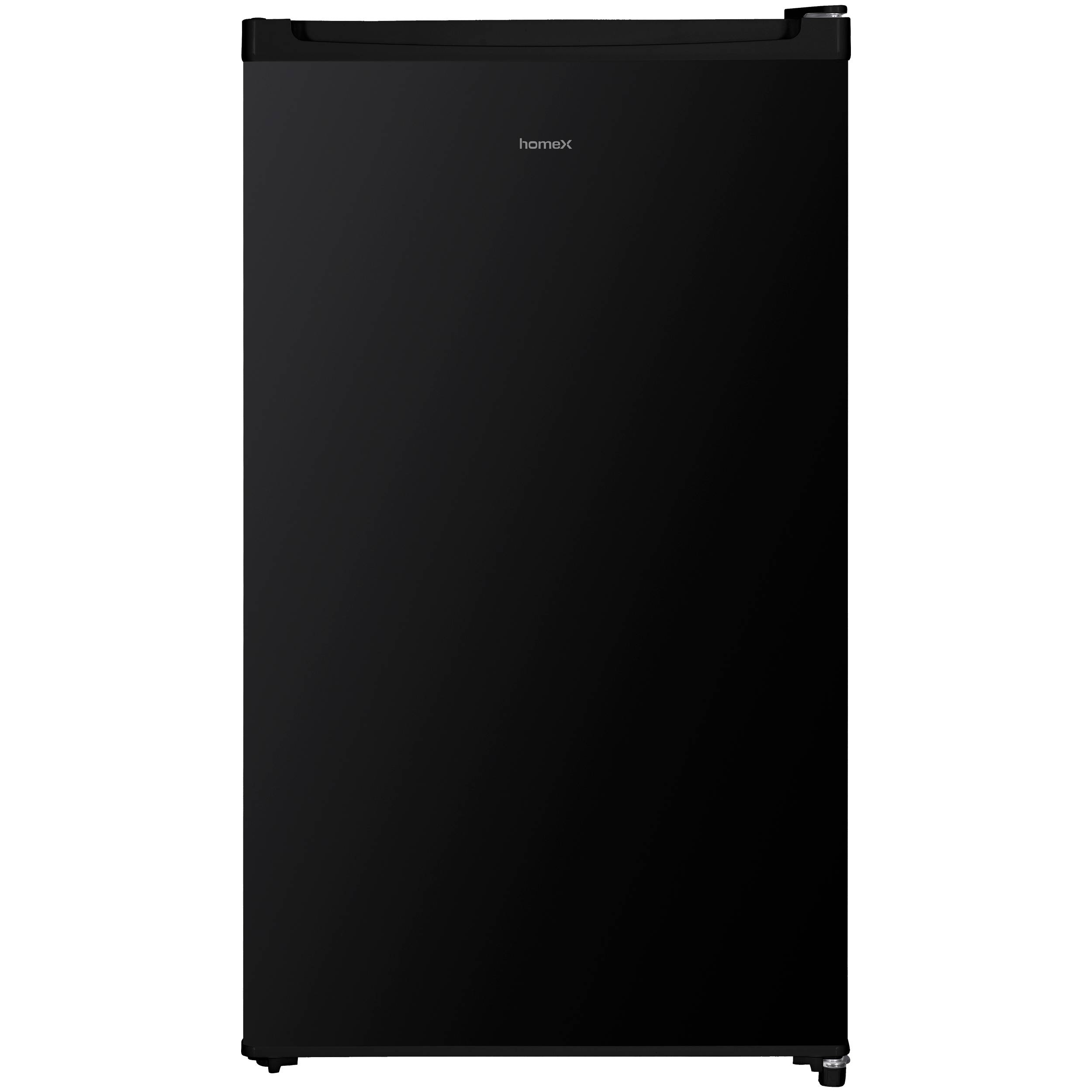 homeX Gefrierschrank, Tiefkühlschrank klein - 60L Nutzinhalt, 4-Sterne Gefrieren, Freezer freistehend, schwarz, FS1016-B
