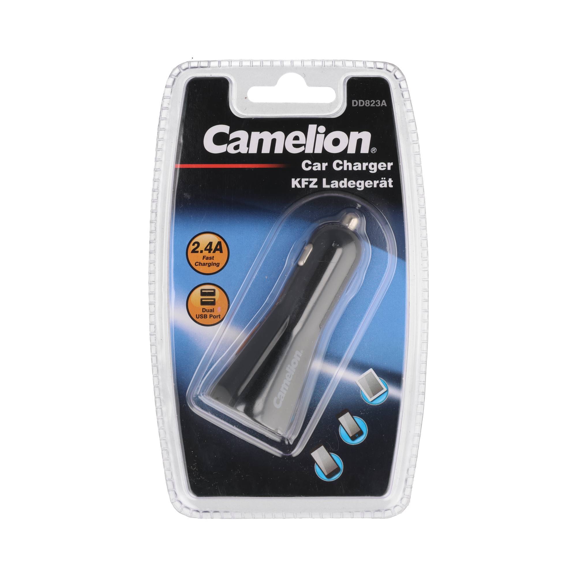 12V und 24V KFZ Ladeadapter mit zwei USB Ladeanschlüssen, max. 2,4A