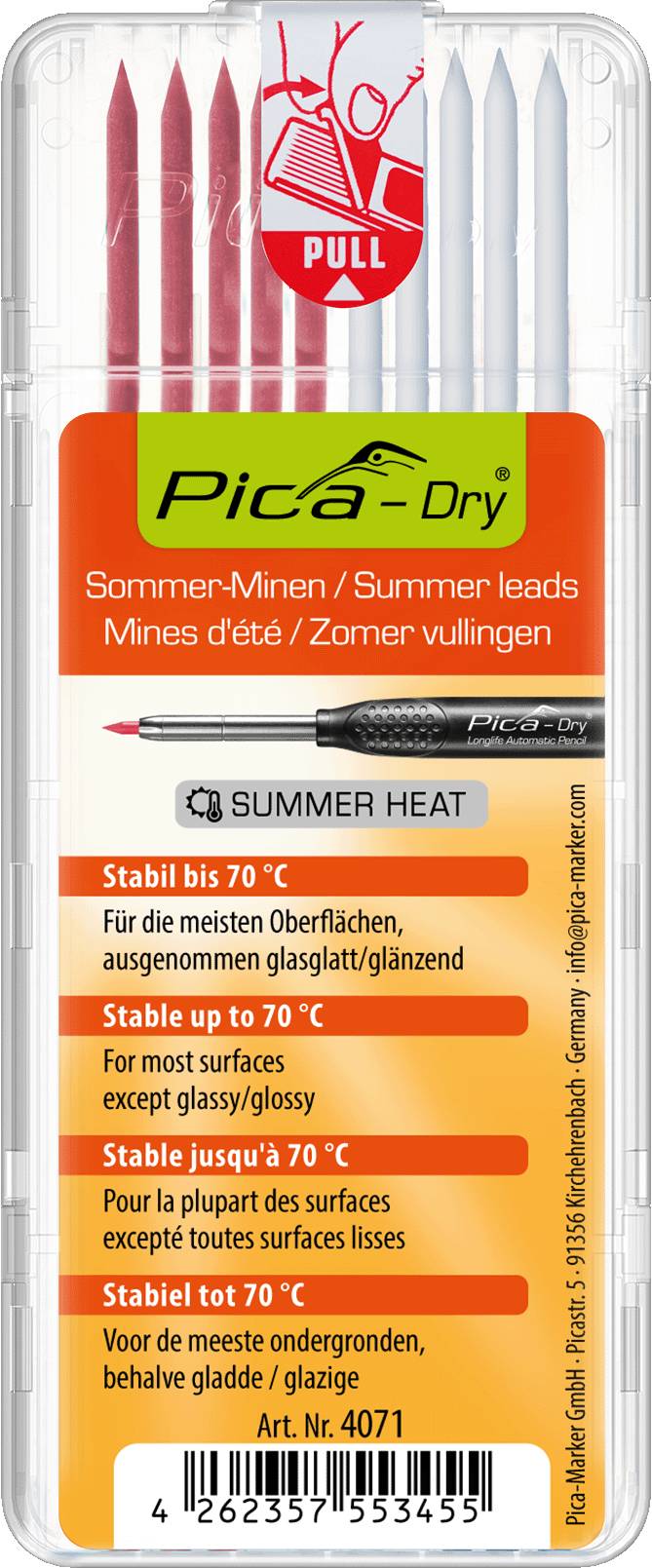 Pica Dry 10 x Ersatzminen Sommer Set 5 x Rot 5 x Weiß wasserfest