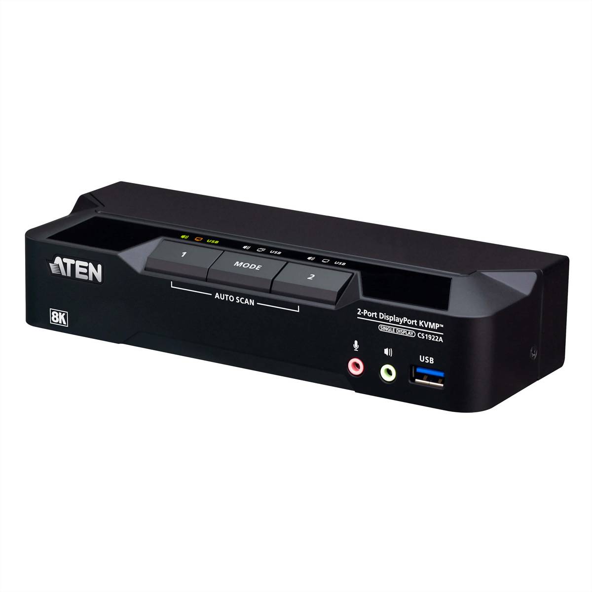 ATEN CS1922A 2-Port USB 3.0 8K DisplayPort KVM Switch