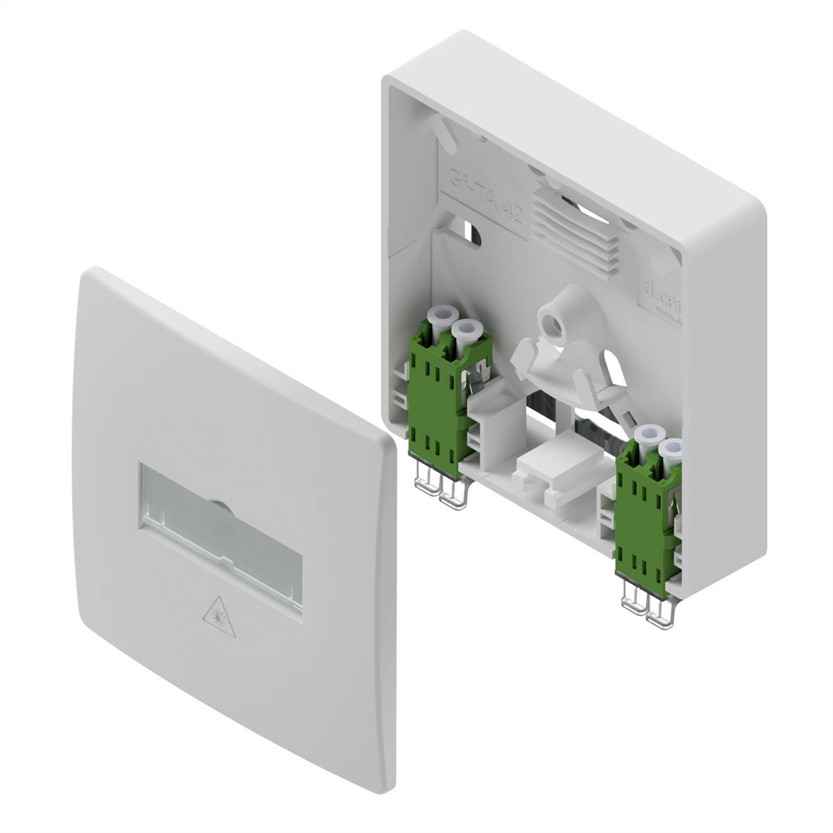 d.center® Gf-TA 42, teilbestückt mit 2x LCD/APC Kupplungen