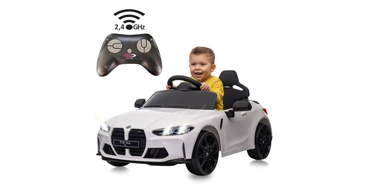 Jamara Ride-on BMW M4 weiß 2,4GHz Li-Power 12.6