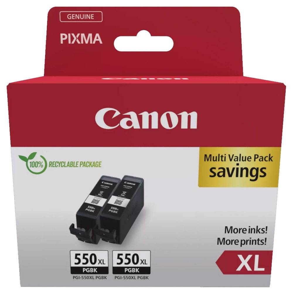 Canon PGI-550XL Tintenpatronen Multipack schwarz