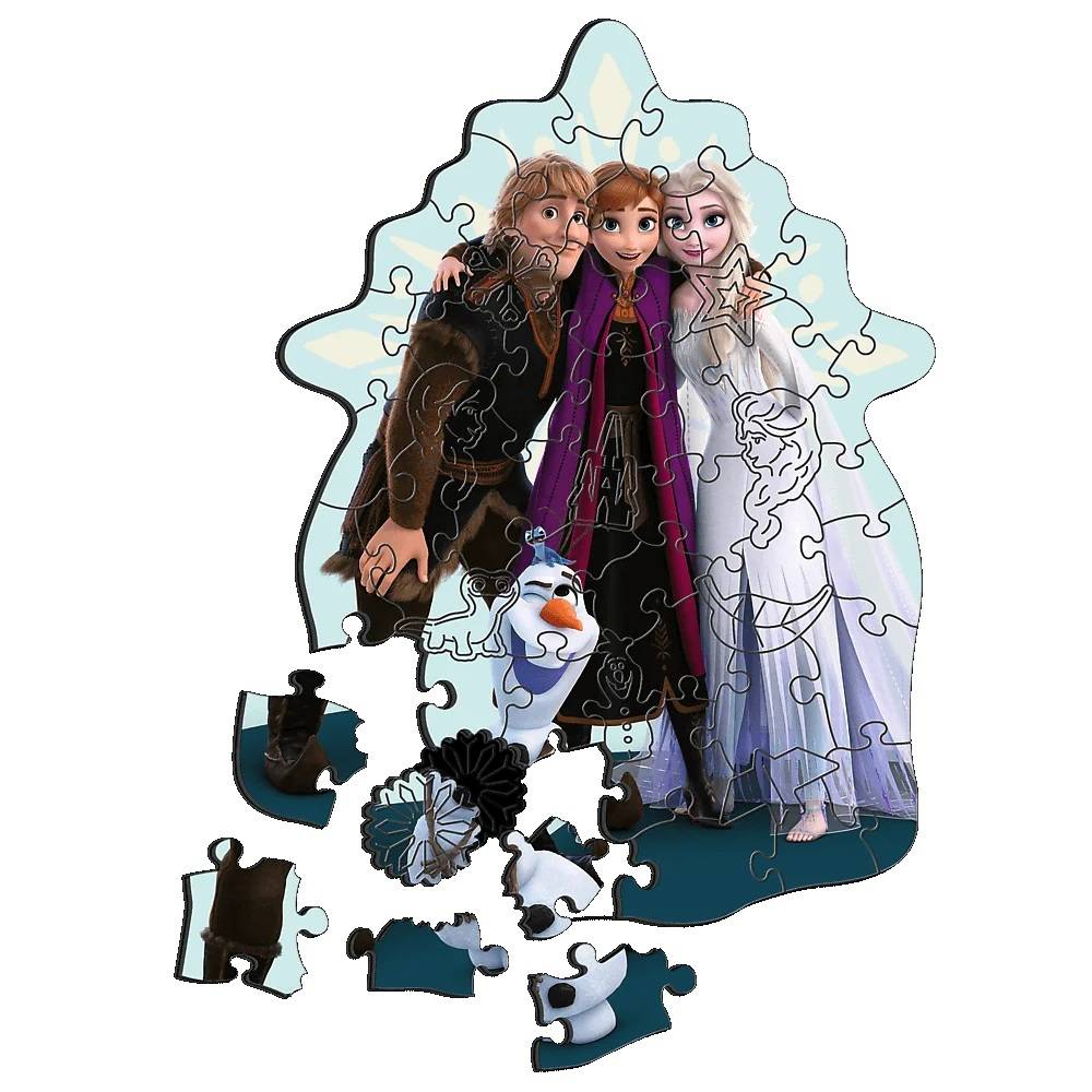Trefl, Frozen, Lieblingscharaktere, 50 Teile Holzpuzzle