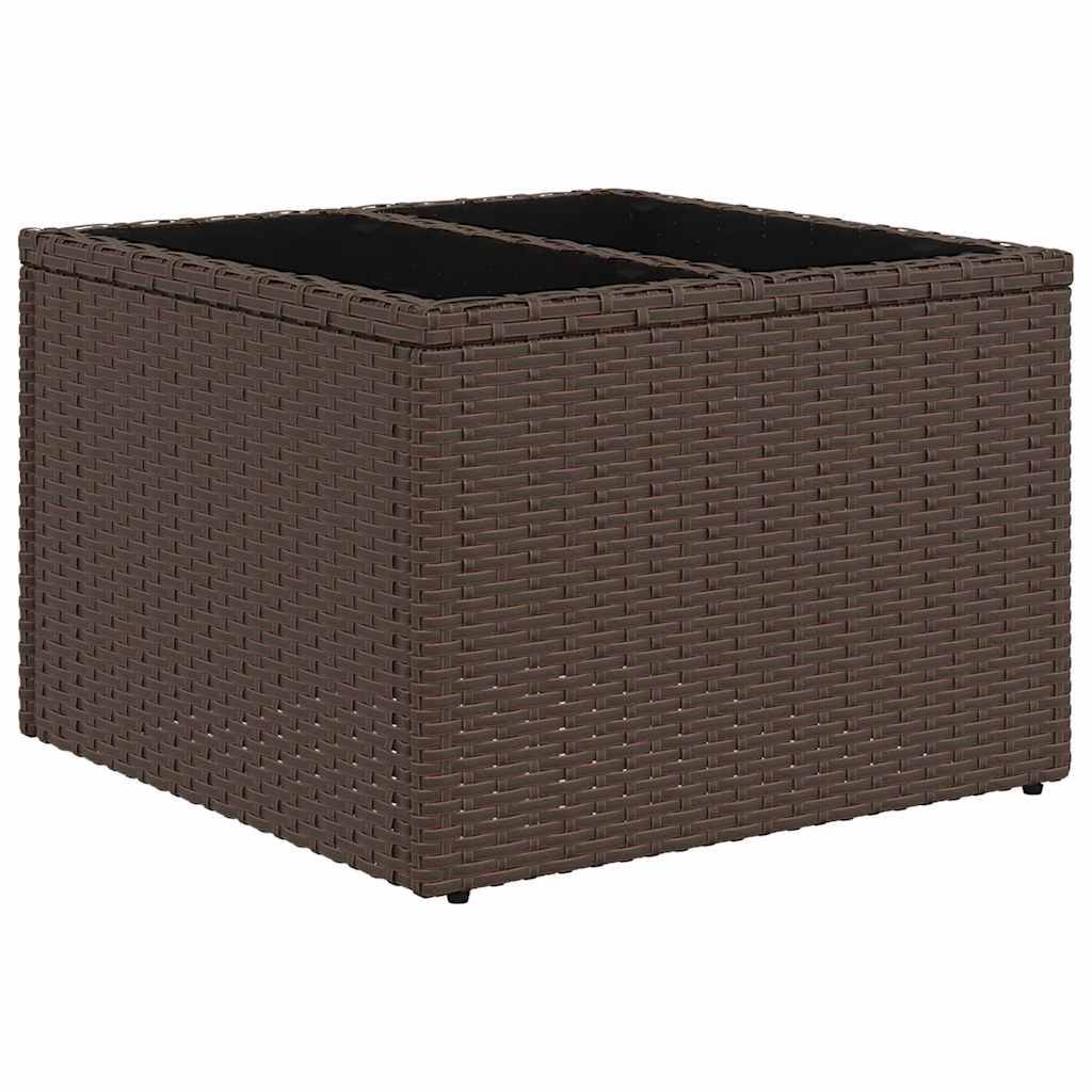 vidaXL Sofa Set 6 pcs Braun Poly-Rattan