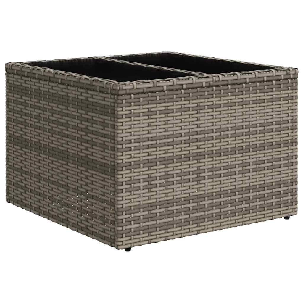 vidaXL Sofa Set 5 pcs Grau Poly-Rattan