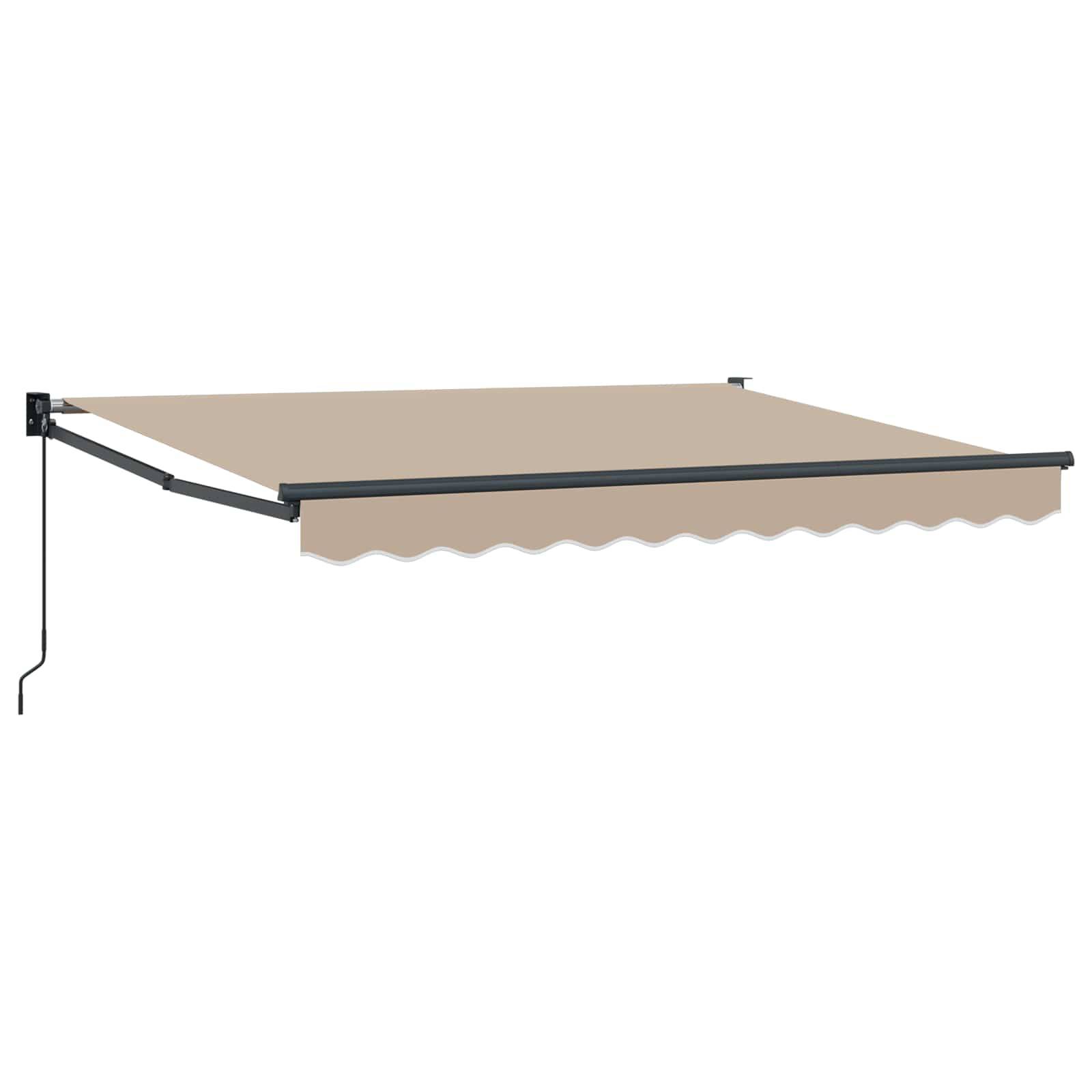 vidaXL Einziehbare Markise Beige 3,5 x 2 m