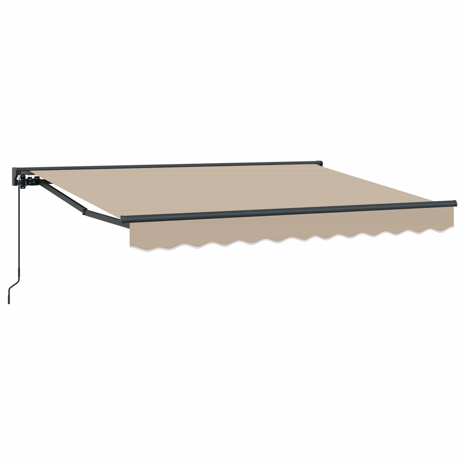 vidaXL Manuell einziehbare Markise Beige 3,5 x 2 m