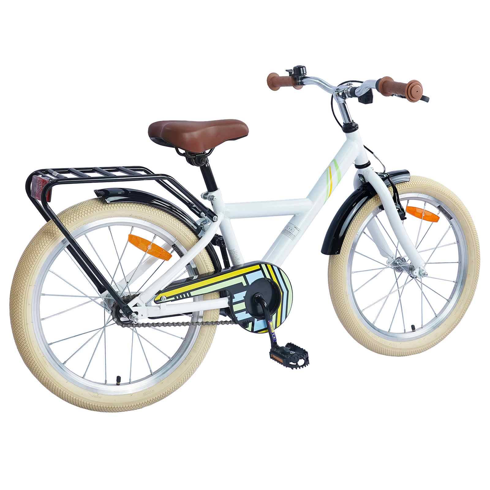 vidaXL Kinderfahrrad 24 Zoll für 8-12 Jahre alt Weiß