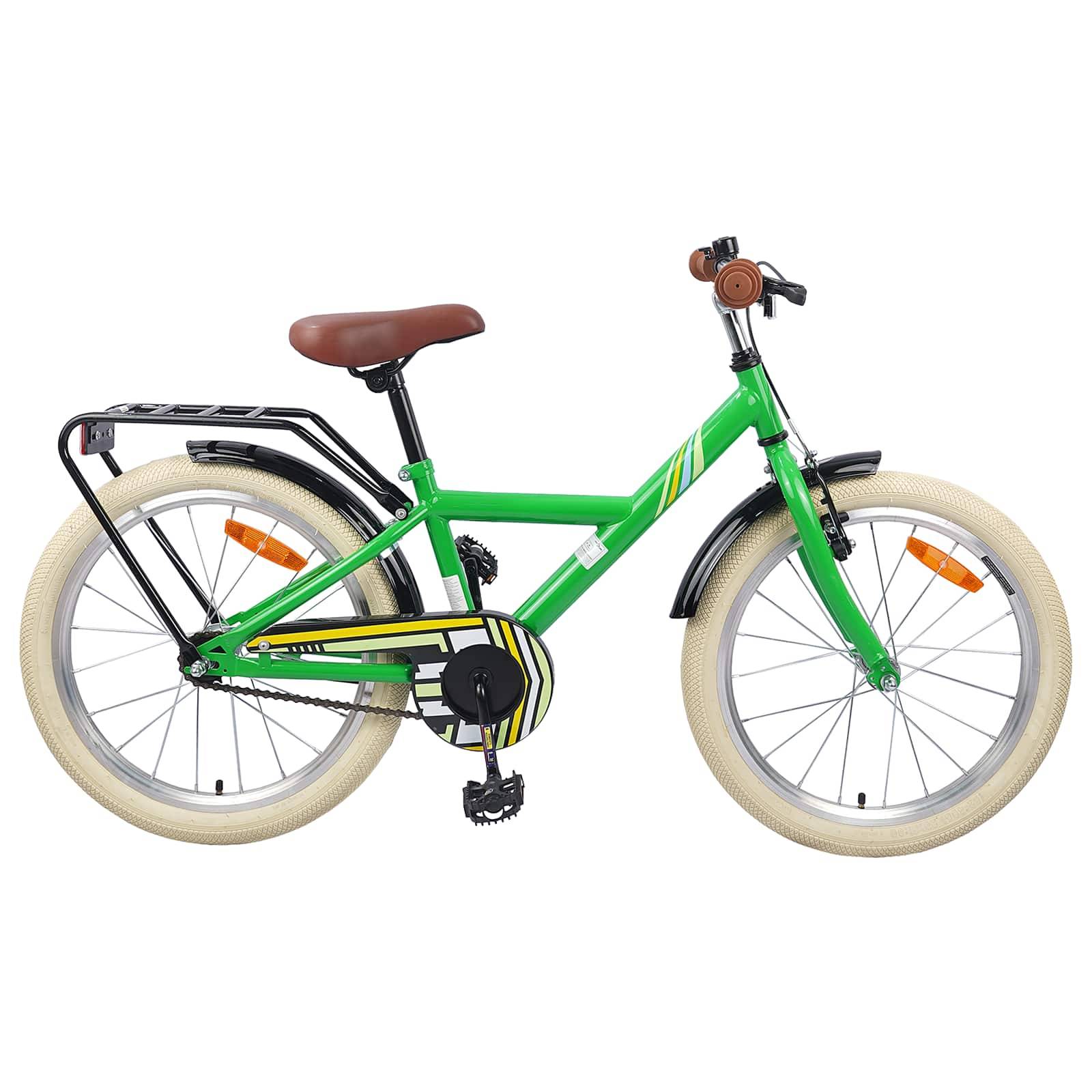 vidaXL Kinderfahrrad 24 Zoll für 8-12 Jahre alt Grün