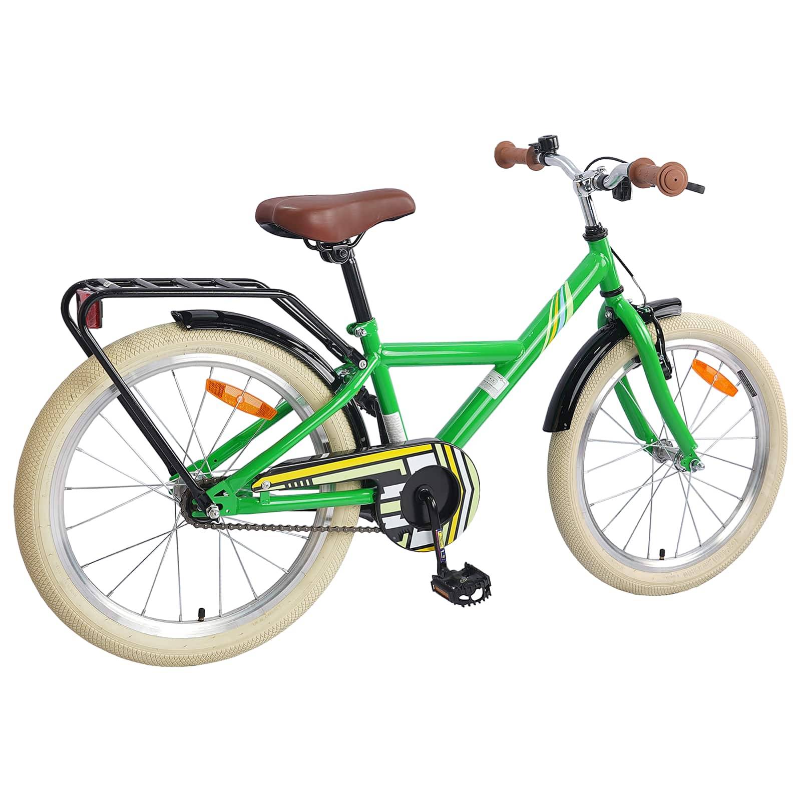 vidaXL Kinderfahrrad 18 Zoll für 5-7 Jahre alt Grün