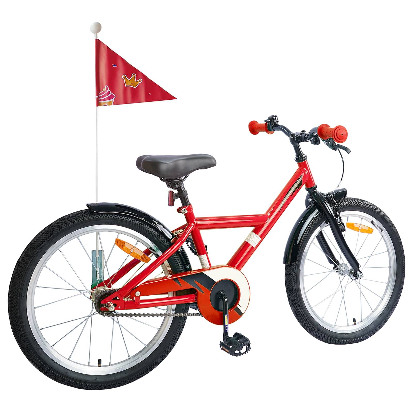 vidaXL Kinderfahrrad 18 Zoll für 5-7 Jahre alt Rot