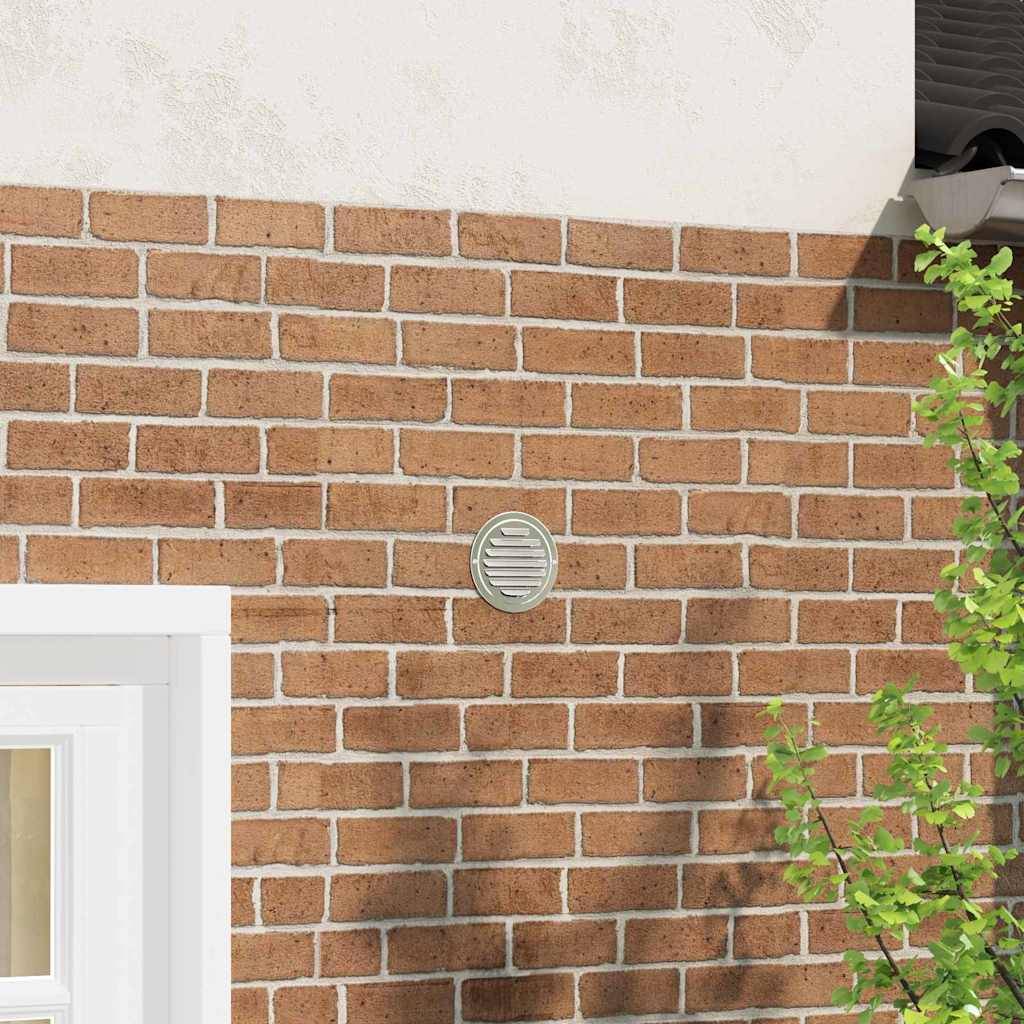 vidaXL Lüftungsgitter 4 pcs Silber 125 mm Edelstahl