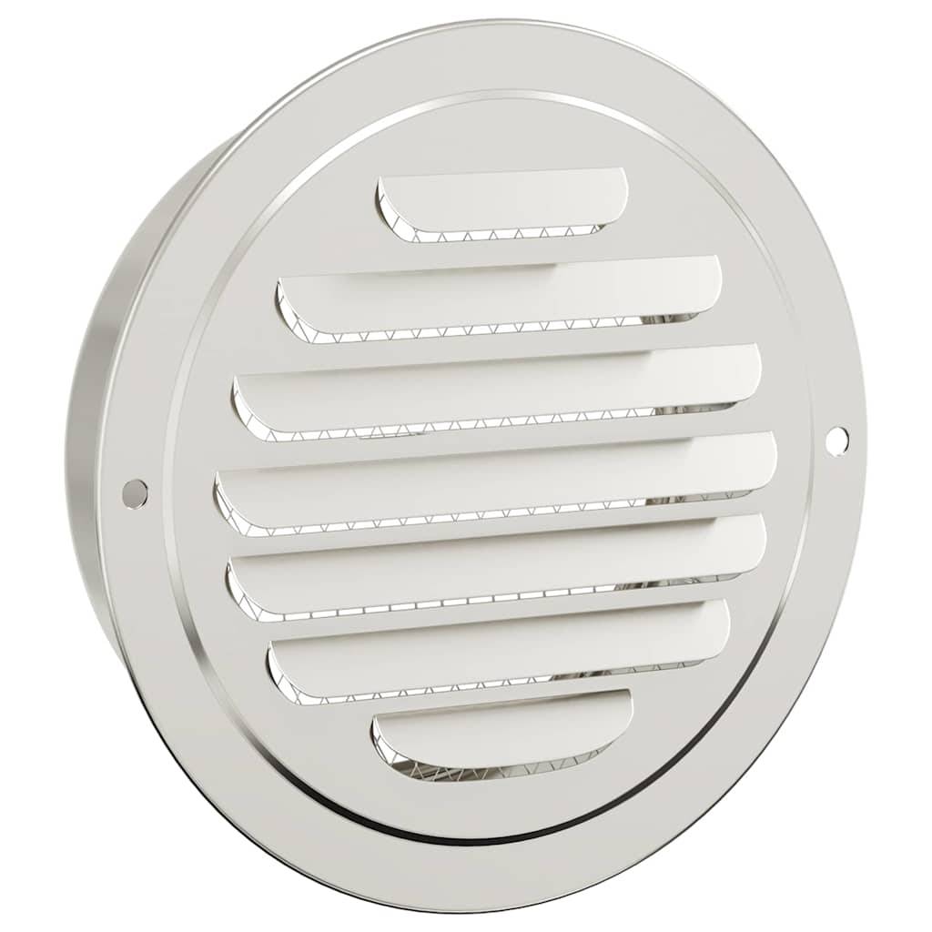 vidaXL Lüftungsgitter 4 pcs Silber 125 mm Edelstahl