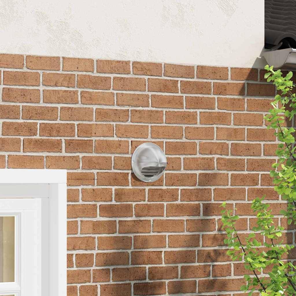 vidaXL Lüftungsgitter 2 pcs Silber 150 mm Edelstahl