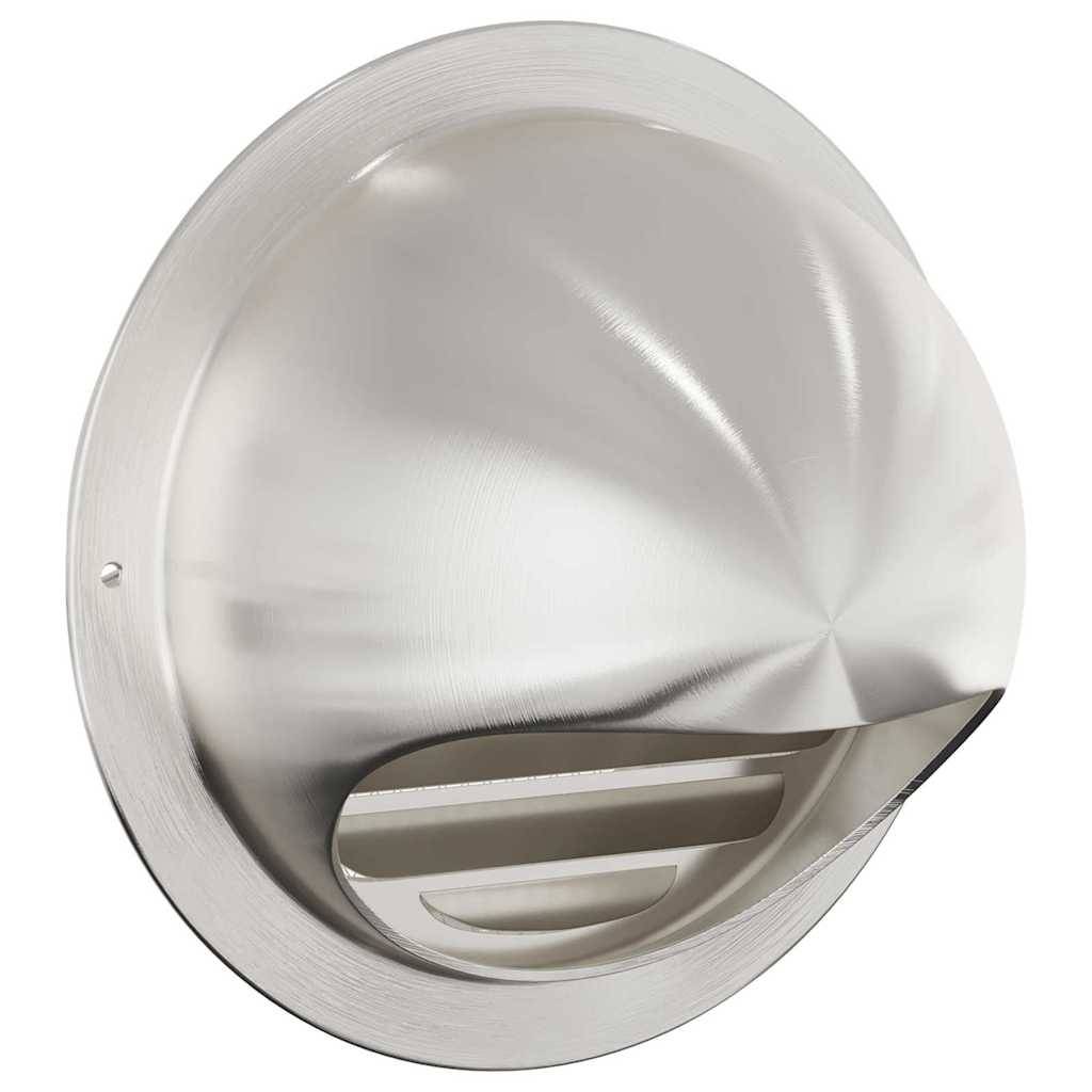 vidaXL Lüftungsgitter 2 pcs Silber 150 mm Edelstahl