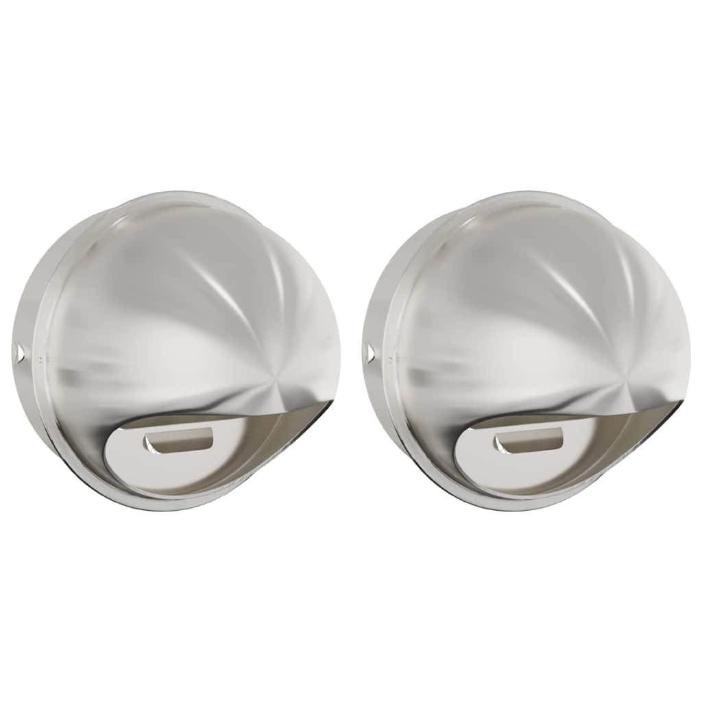 vidaXL Lüftungsgitter 2 pcs Silber 200 mm Edelstahl