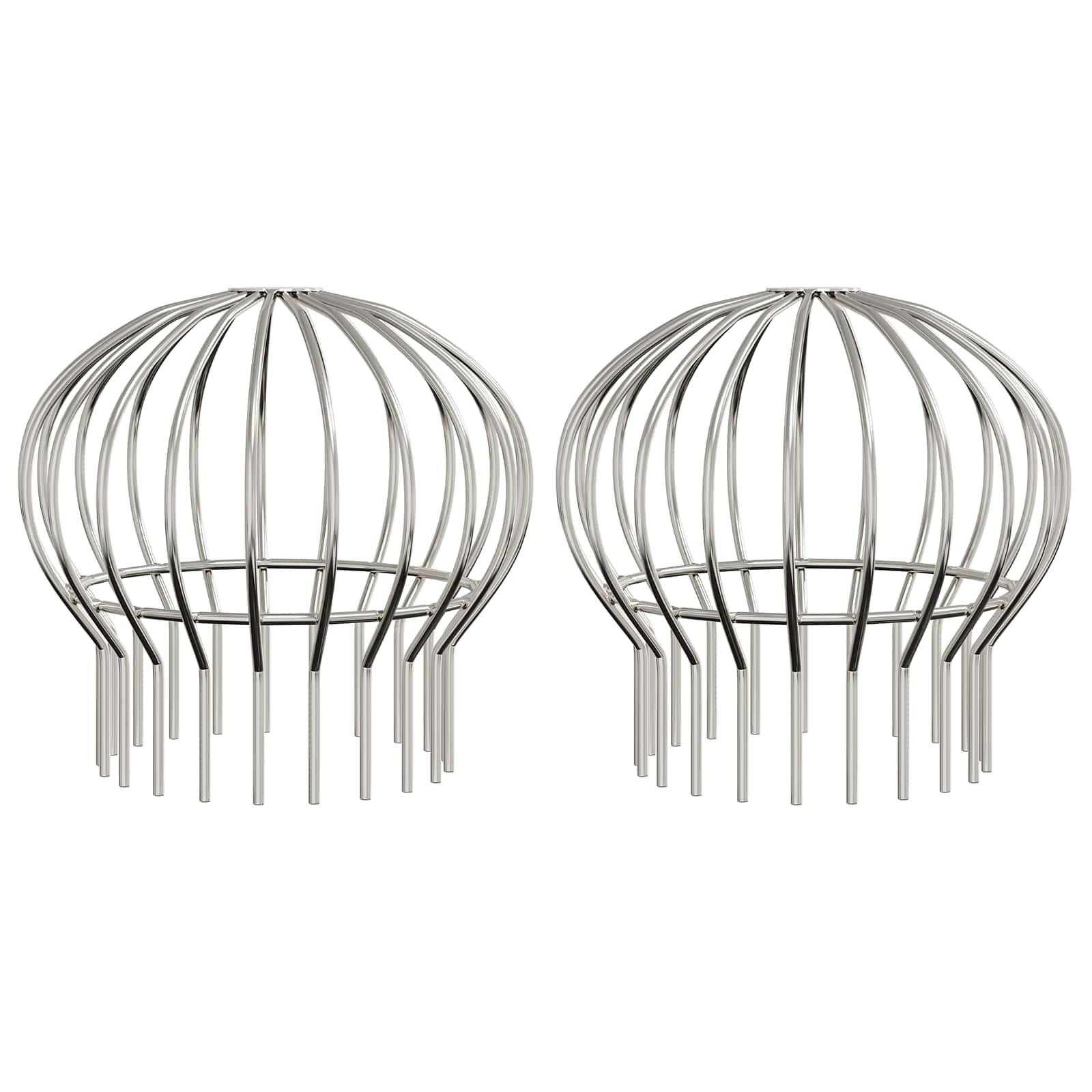 vidaXL Dachrinnenblattschutz 2 pcs Silber 200 mm Edelstahl