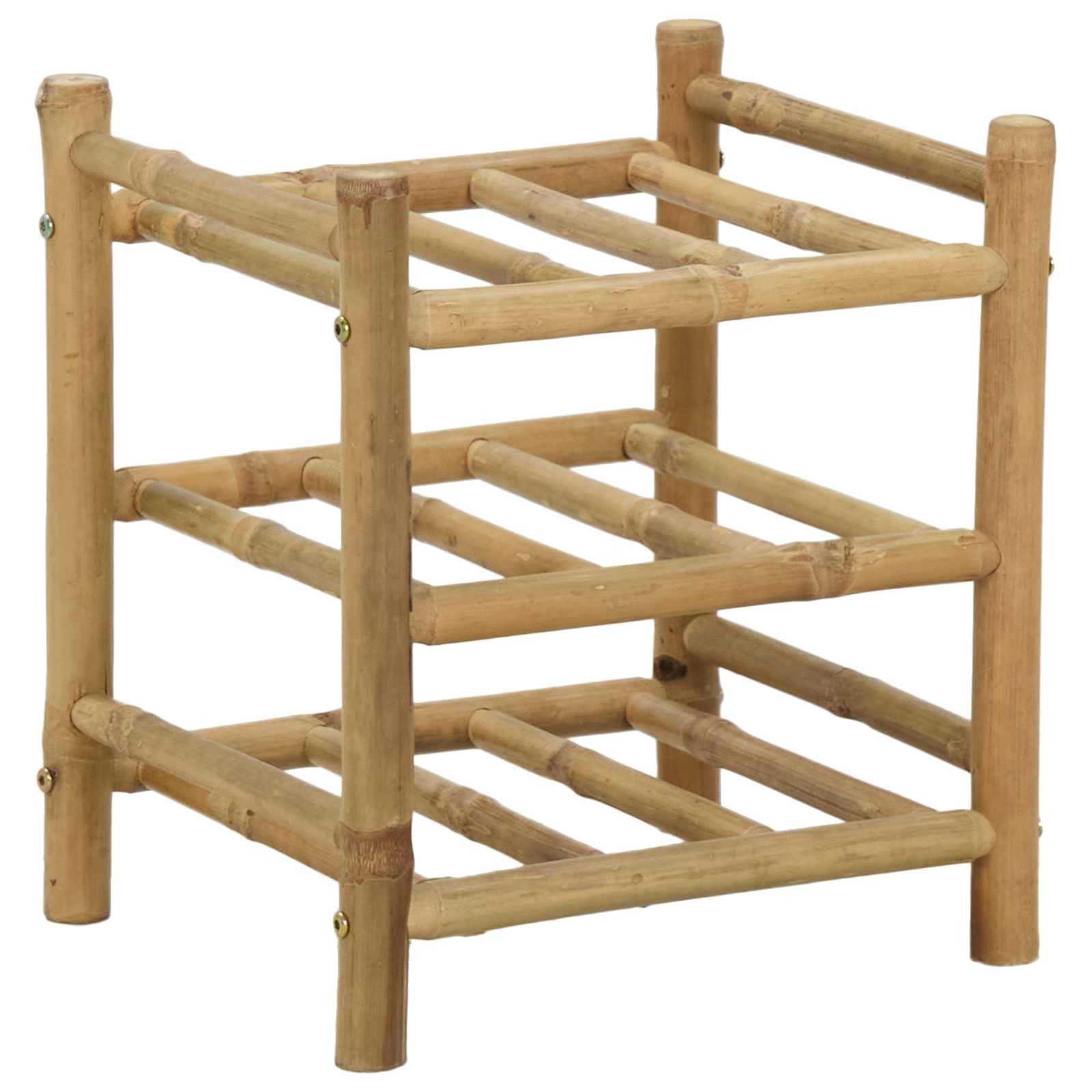 vidaXL Weinregal Natur 32,5 x 29,5 x 36 cm Bambus