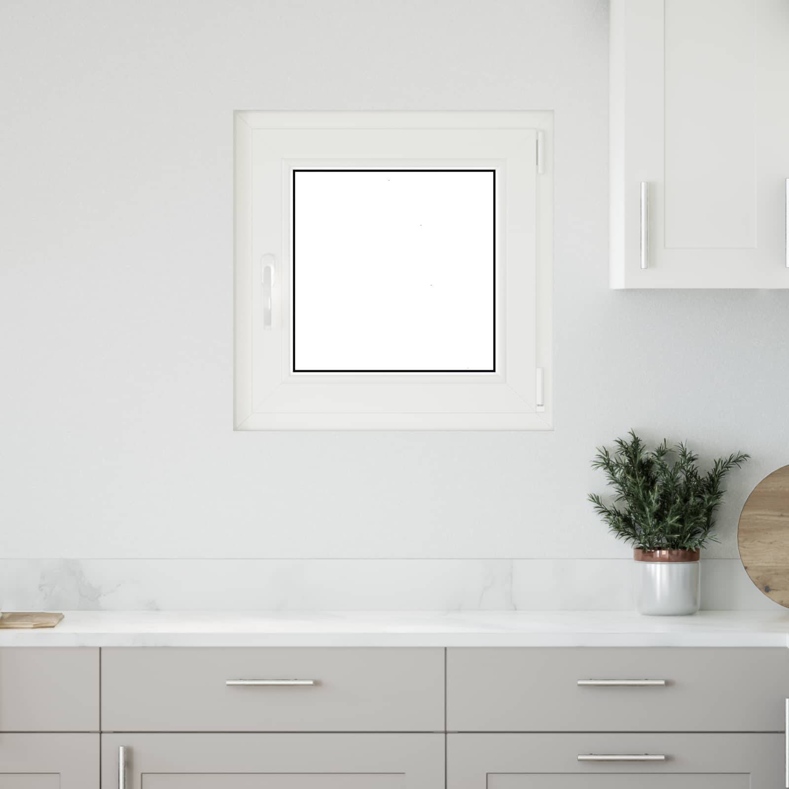 vidaXL Kellerfenster RISOR 60 x 60 cm PVC und Glas Anthrazit