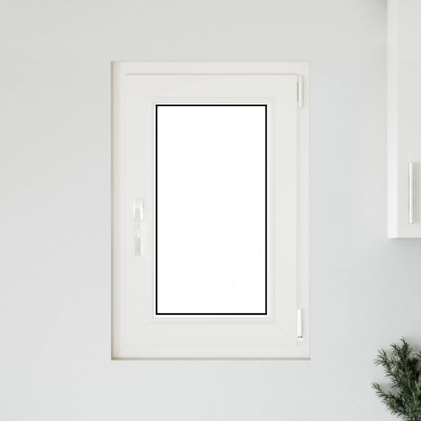Kellerfenster RISOR Weiß 50 x 75 cm PVC und Glas