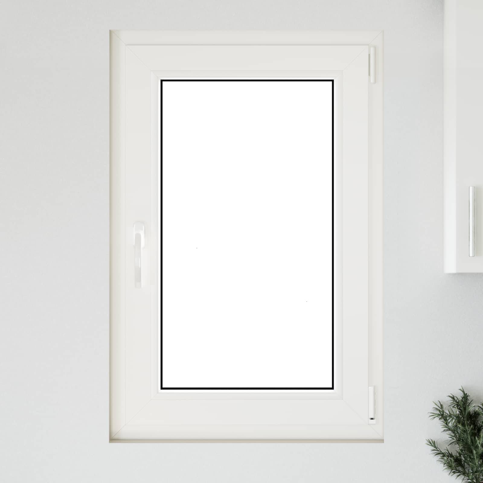 vidaXL Kellerfenster RISOR 60 x 90 cm PVC und Glas Weiß